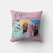 ベスモダンティ引用文フォトパーソナライズされたBFF クッション (正面)