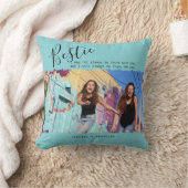 ベスモダンティ引用文フォトパーソナライズされたBFF クッション (ブランケット)