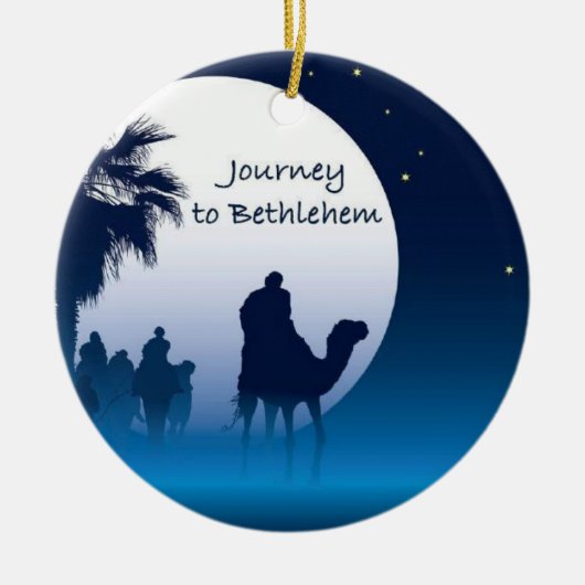 ベスレヘムのオーナメントへの旅行 セラミックオーナメント (正面)