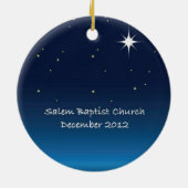 ベスレヘムのオーナメントへの旅行 セラミックオーナメント (裏面)