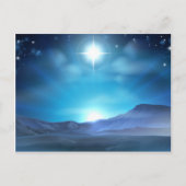 ベスレヘムのクリスマスの出生の星 シーズンポストカード (正面)