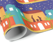 ベスレヘムのクリスマスの出生上の星 ラッピングペーパー (ロールコーナー)