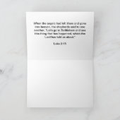 ベスレヘムのクリスマスカードに行こう シーズンカード (内部)