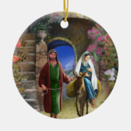 ベスレヘムの倍オーナメントへの旅行は味方しました セラミックオーナメント