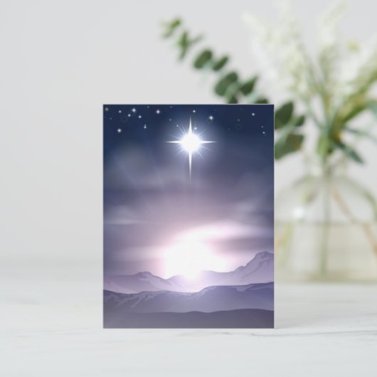 ベスレヘムの出生のクリスマスの星 シーズンポストカード (スタンド正面)