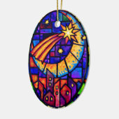 ベスレヘムの星 セラミックオーナメント (左)