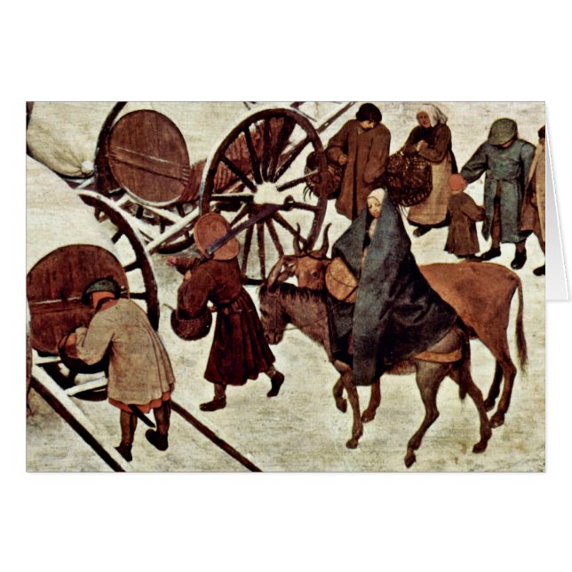 ベスレヘムのBruegel D. A?。Piete著詳細の人口調査 (正面横)
