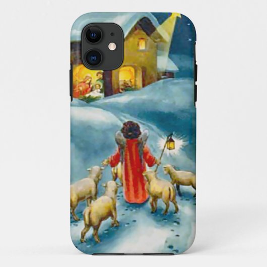 ベスレヘムへの道の小さい羊飼い Case-Mate iPhoneケース (裏面)