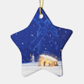 ベスレヘム及びドン・キホーテの星 セラミックオーナメント (左)
