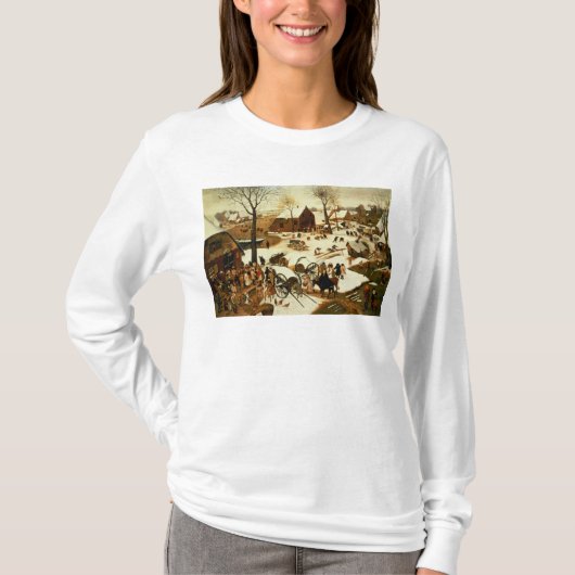 ベスレヘム、c.1566の人口調査 tシャツ (正面)