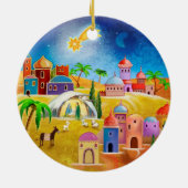 ベスレヘムx-masのオーナメント上の星 セラミックオーナメント (裏面)