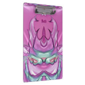 ベス～うわ～!変だ！ピンクの灰色の白とセリーズ クリップボード (右)