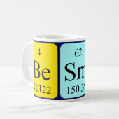 ベズミールの定期テーブル名mag コーヒーマグカップ (正面左)