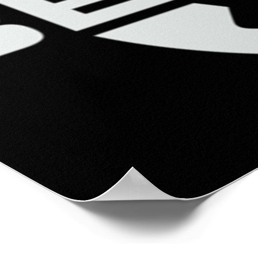 ベセスダゲームスタジオロゴグレイ ポスター (角)