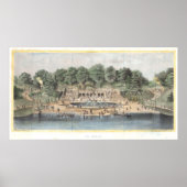 ベセスダテラスセントラルパークヴィンテージアートワーク ポスター (正面)