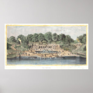 ベセスダテラスセントラルパークヴィンテージアートワーク ポスター