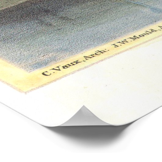 ベセスダテラスセントラルパークヴィンテージアートワーク ポスター (角)