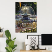 ベセスダファウンテンNYC - ポスター (ホームオフィス)