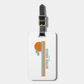 ベセルビーチバージニアサンパームツリーズ ラゲッジタグ (正面縦)