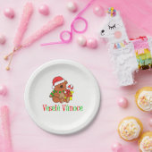 ベセレヴァノチェチェコクリスマスベアプレート ペーパープレート (パーティー)