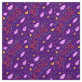 ベソス背景キス紫の背景 ファブリック