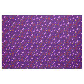 ベソス背景キス紫の背景 ファブリック (ファットクウォーター)