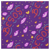 ベソス背景キス紫の背景 ファブリック (クローズアップ)