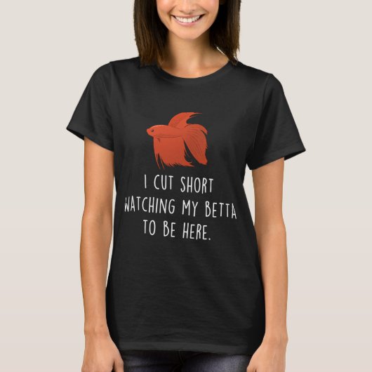 ベタのショートカット Tシャツ (正面)