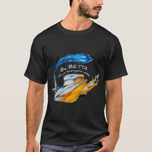 ベタのドラゴン Tシャツ (正面)