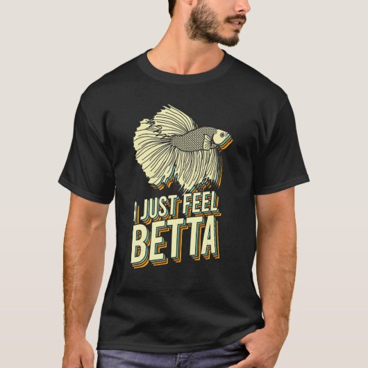 ベタの格闘ベタの魚ベタ Tシャツ (正面)