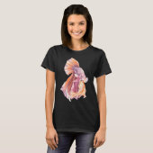ベタの水彩画 Tシャツ (正面フル)