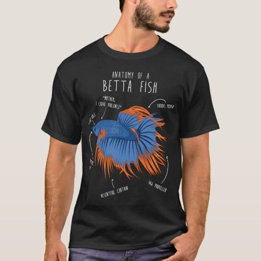 ベタの解剖学 Tシャツ (正面)