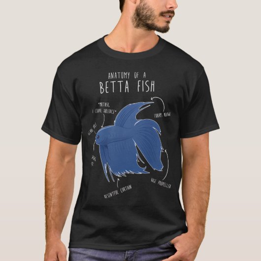 ベタの面白い解剖図 - 暴力が恋しい母 Tシャツ (正面)