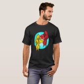ベタの飼い主 シャム闘魚 水槽 Tシャツ (正面フル)