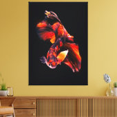 ベタの魚が泳ぐ魚のジプチチ キャンバスプリント (インサイチュ (リビング))