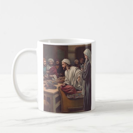 ベタニアでの塗油 コーヒーマグカップ (左)