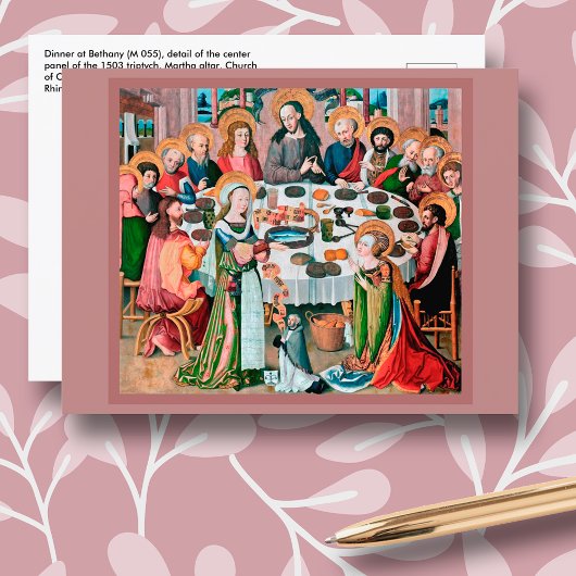 ベタニーでのディナー(M 055) ポストカード