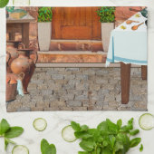 ベタニーの台所の聖マルタ キッチンタオル (折り畳み)