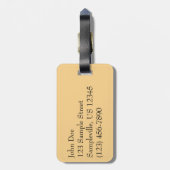 ベタニービーチサンライズII ラゲッジタグ (裏面縦)