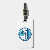 ベタニービーチデラウェアパームツリーバード ラゲッジタグ (正面縦)