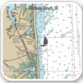 ベタニービーチデラウェア図 シール (正面)