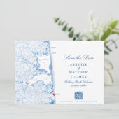 ベタニービーチDEマップ写真QRコード結婚ズ セーブザデート (スタンド正面)