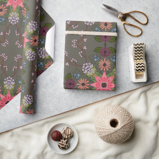 ベタニー ラッピングペーパー (クラフト)