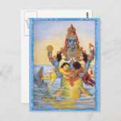 ベダスを乳児にしたマシア ポストカード (正面/裏面)