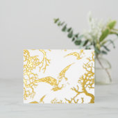 ベッカシアオロフォイルホリデーポストカード 箔シーズンポストカード (立ち正面)