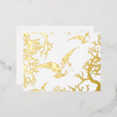 ベッカシアオロフォイルホリデーポストカード 箔シーズンポストカード (正面/裏面)