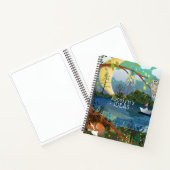 ベッキー・ニモイ 2018 絵画 童話の森の川の狐 ノートブック (内部)