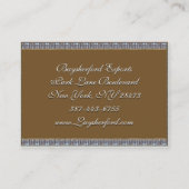 ベックスエレガント 名刺 (裏面)