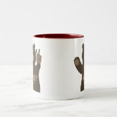 ベックリーウェストバージニアピースベア ツートーンマグカップ (中央)