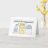 ベッシャルワーカーサンキューナースドクター食料品店 カード (黄色い花)